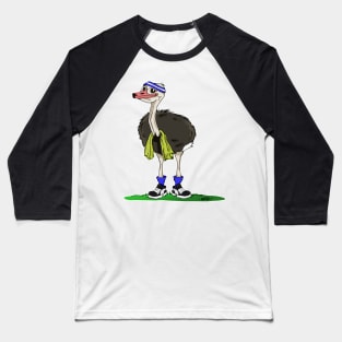 Sporty Ostrich Baseball T-Shirt